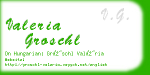 valeria groschl business card